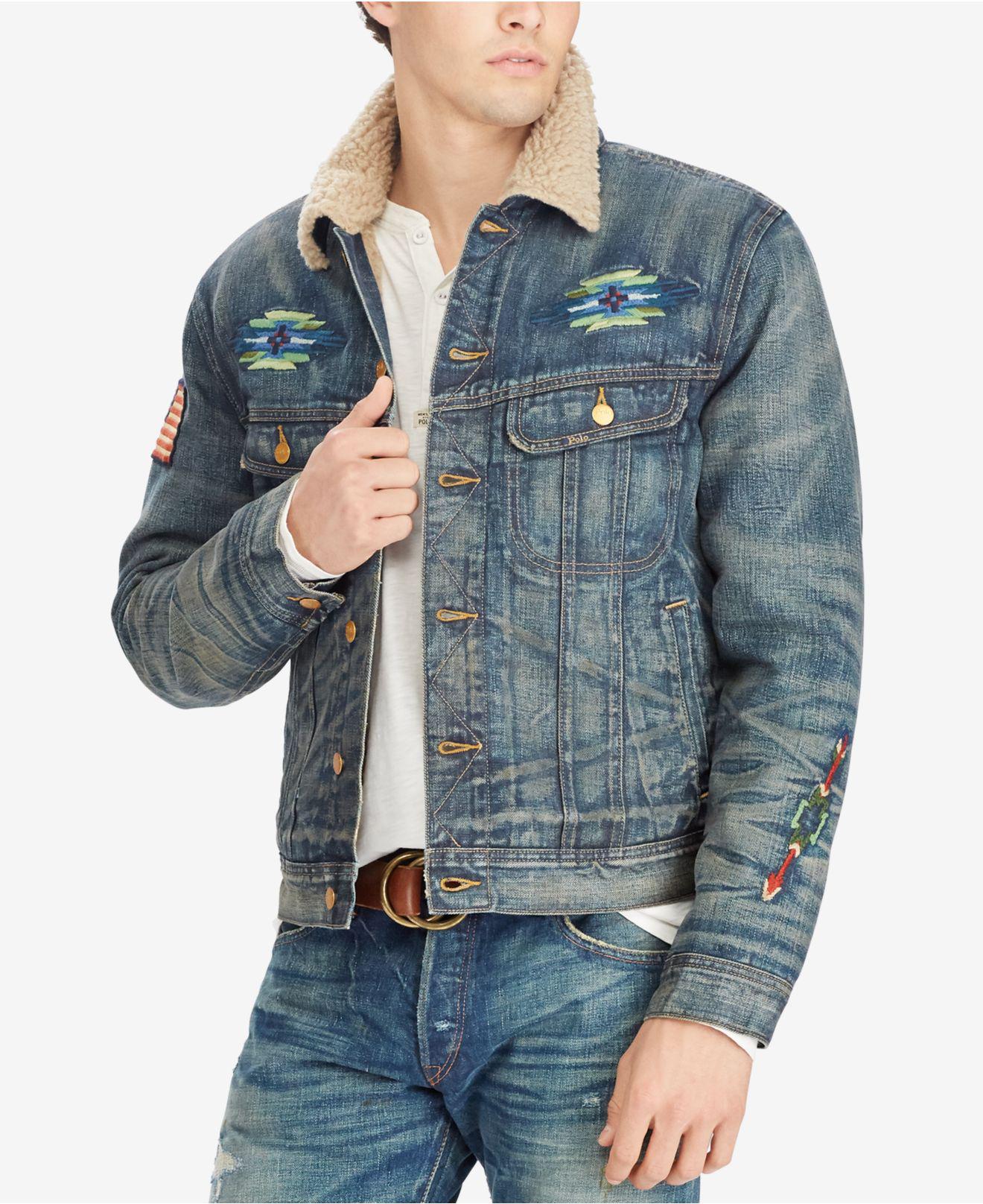 Polo Ralph Lauren Men's Fleece-lined Denim Jacket in Blue for Men | Lyst