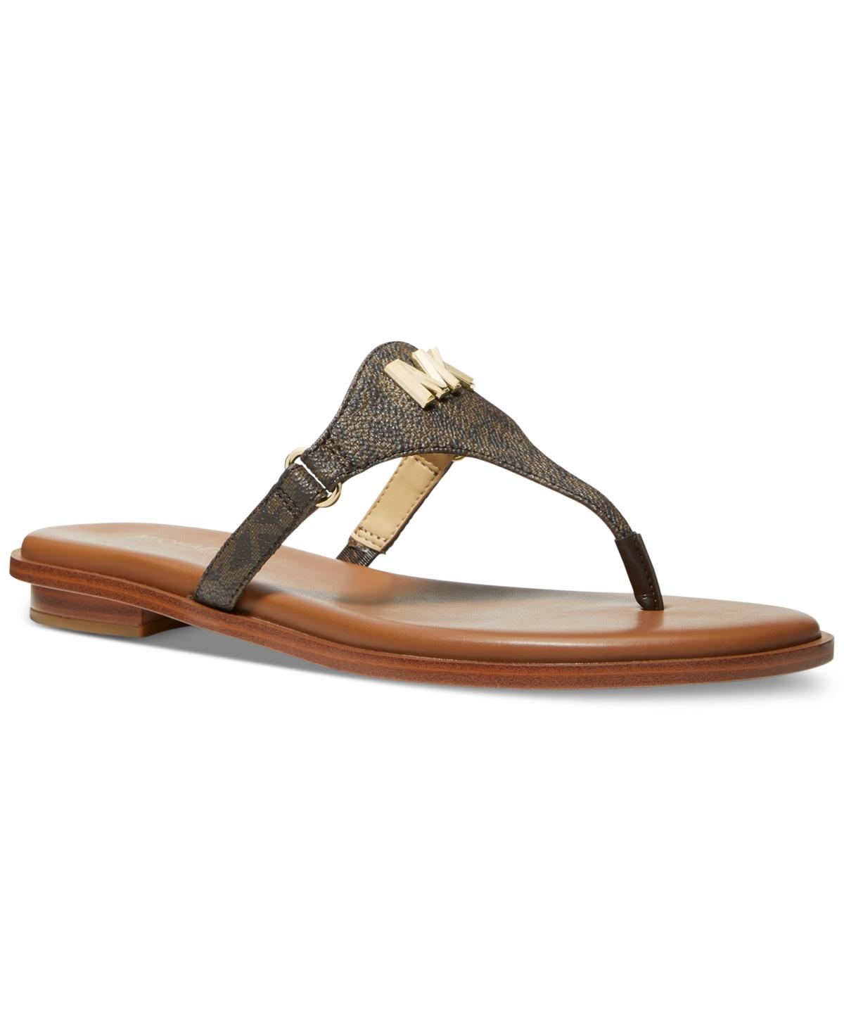 Brown michael sales kors sandals