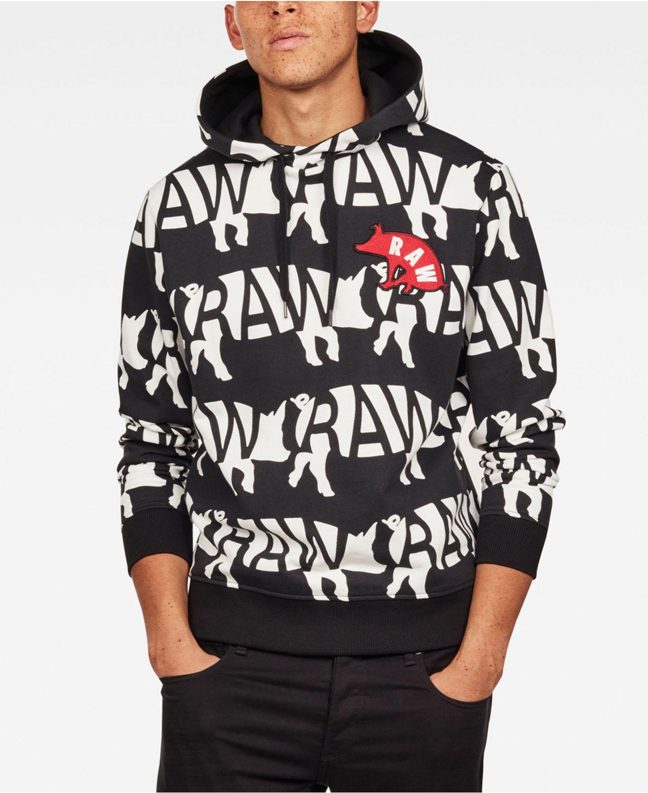 G-Star RAW Mens Chinese New Year Pig Hoodie in Black for Men | Lyst