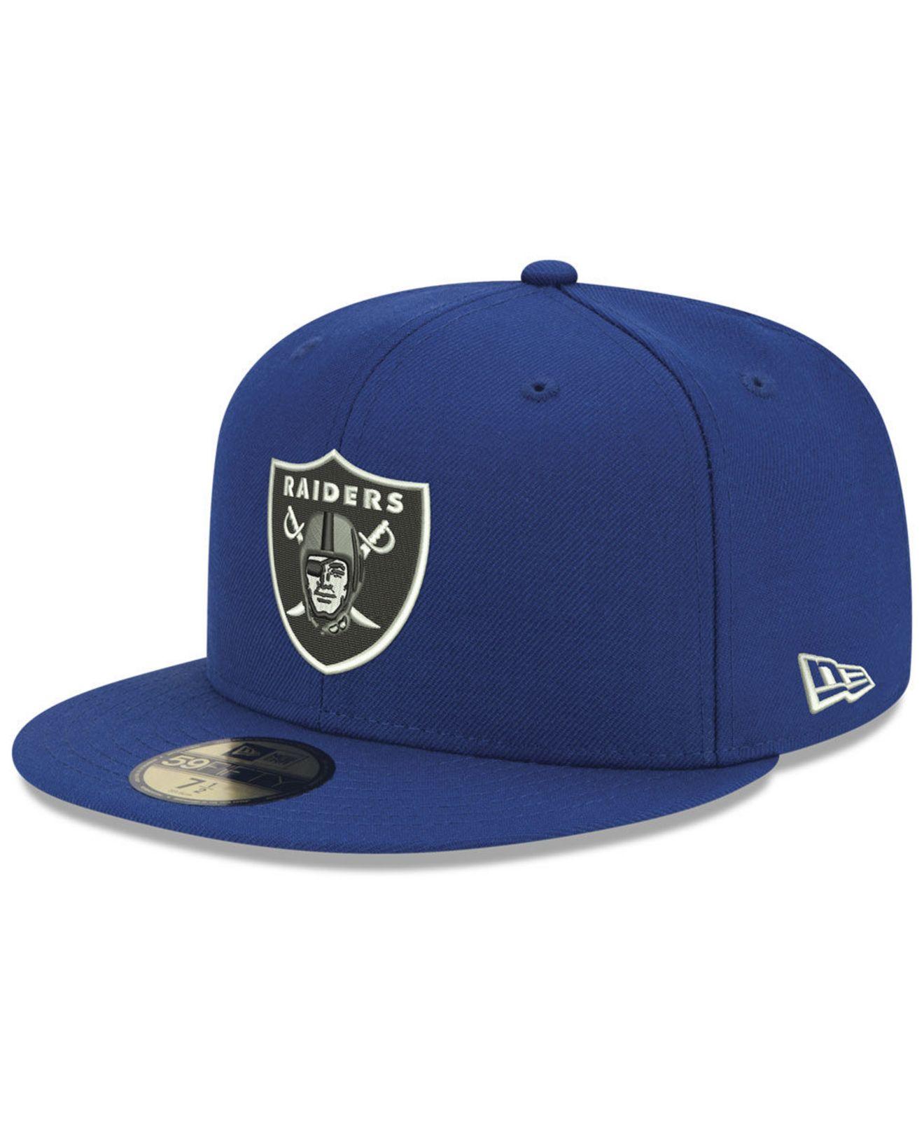 KTZ Las Vegas Raiders Basic Fashion 59fifty Fitted Cap in Blue for Men |  Lyst