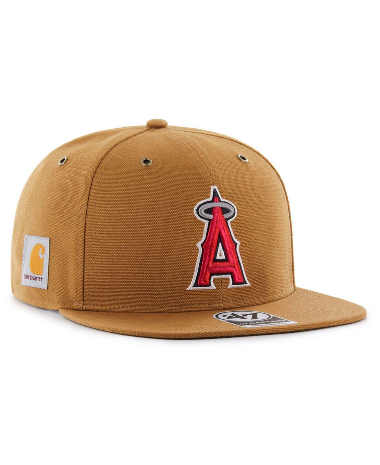 47 Brand Cotton Los Angeles Angels Carhartt Captain Cap in Brown for Men |  Lyst