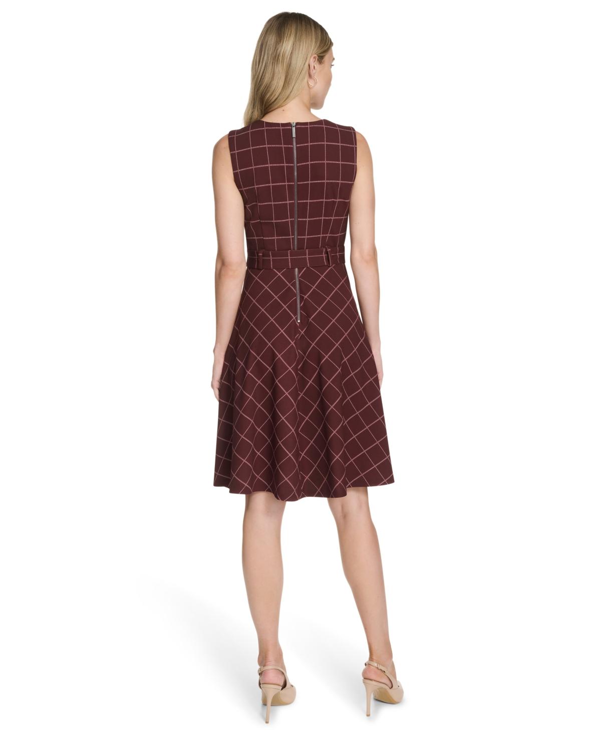 Skirt Macy's Calvin Klein Fit And Flare Dress Designer Calvin