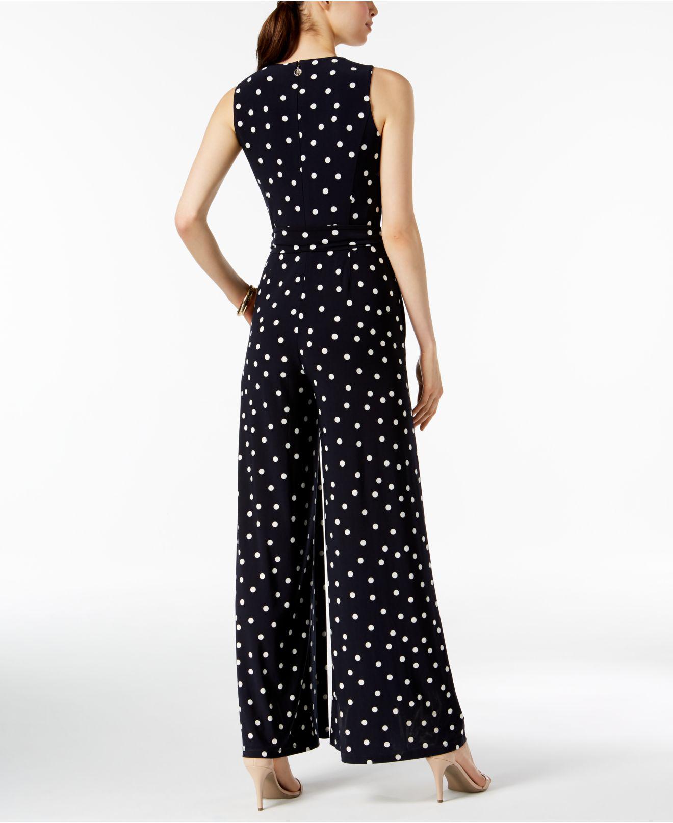 tommy hilfiger polka dot jumpsuit