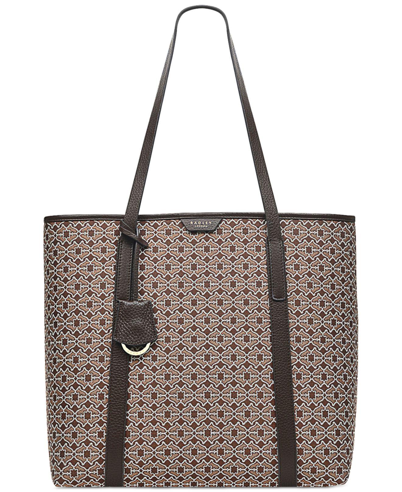 Radley Museum's Street Heirloom Open Top Tote in Brown Lyst