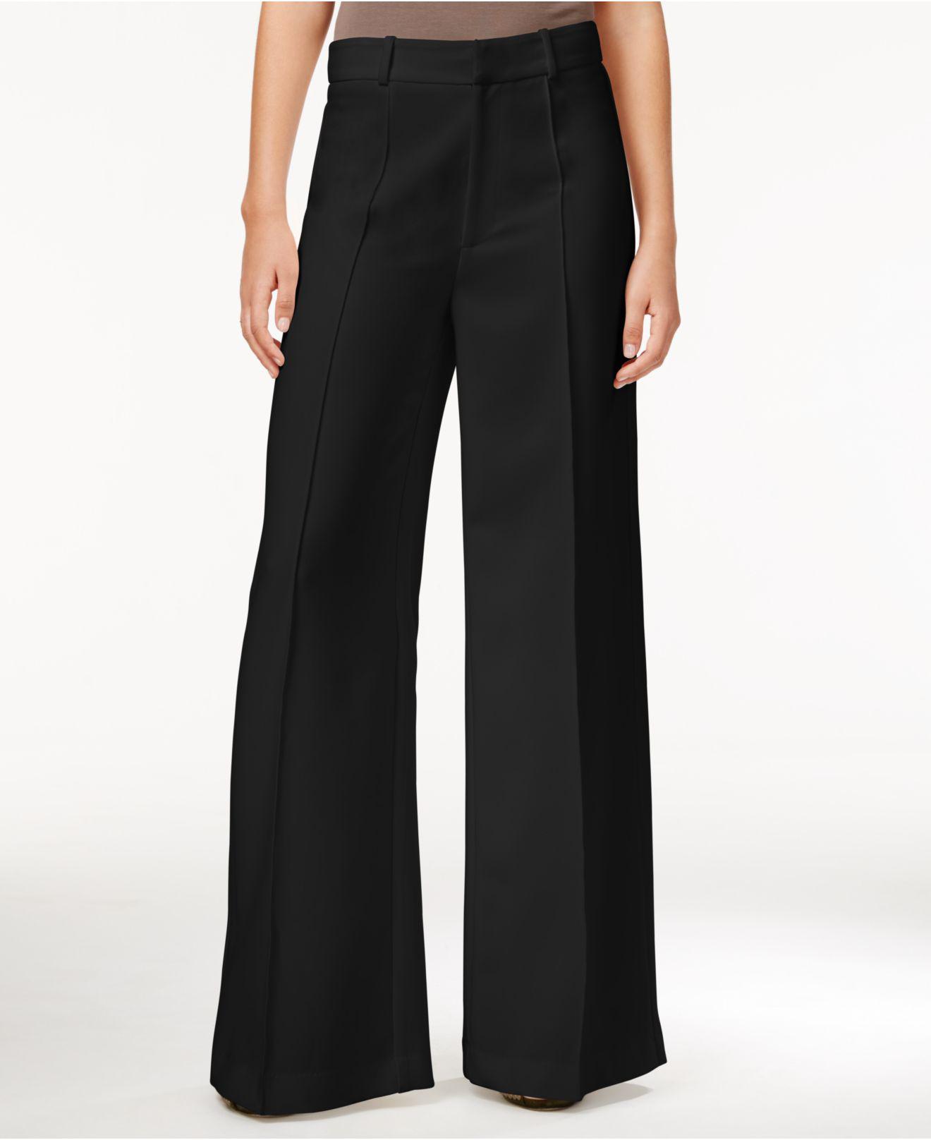 Synthetic Denise Wide-leg Pintuck Pants 