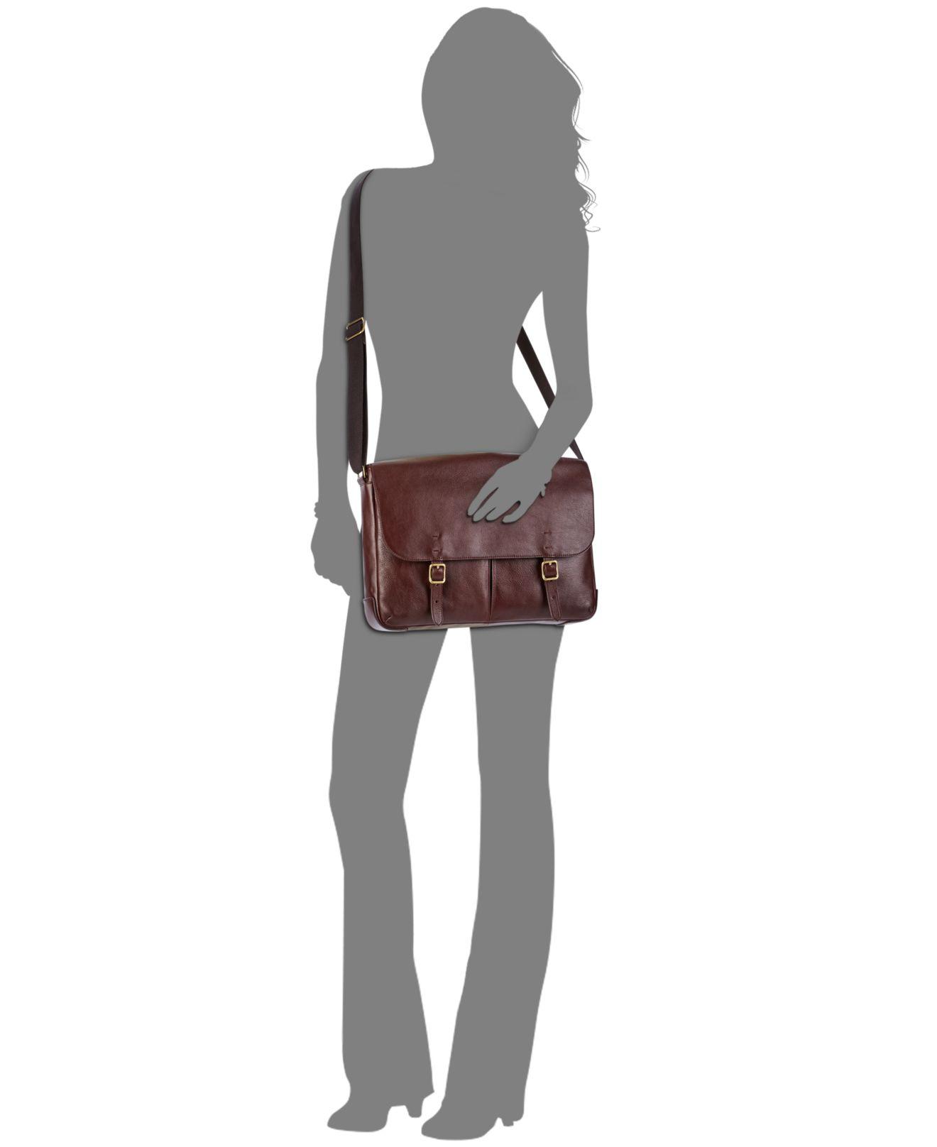 fossil buckner messenger bag