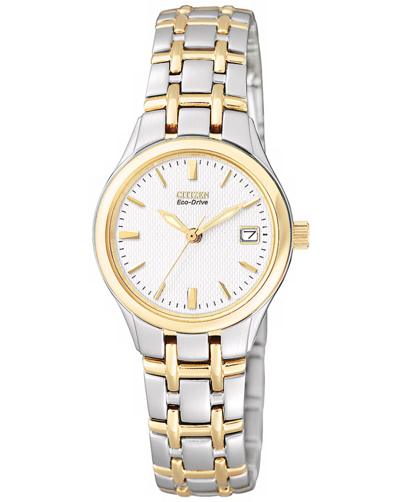citizen two tone ladies watch