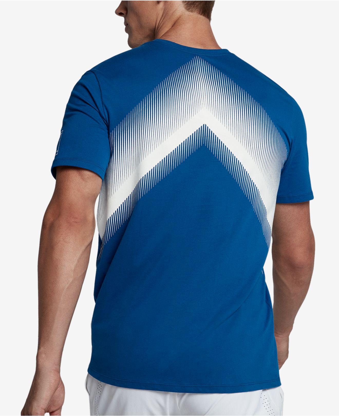 Nike Cotton Men's Rafael Nadal Logo T-shirt in Blue for Men | Lyst