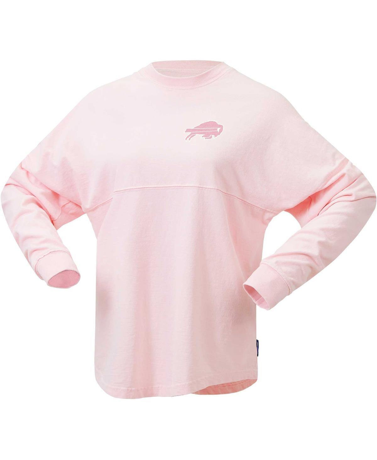 Women's Fanatics Branded Pink Las Vegas Raiders Millennial Spirit Jersey T-Shirt