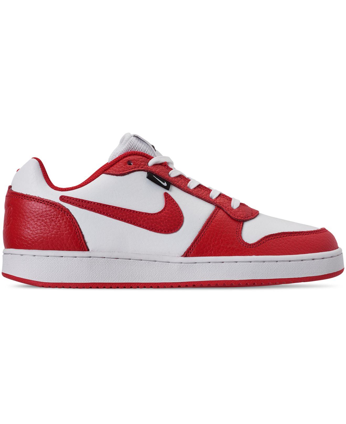 Nike Ebernon Low Premium Casual Sneakers From Finish Line in Red for Men |  Lyst