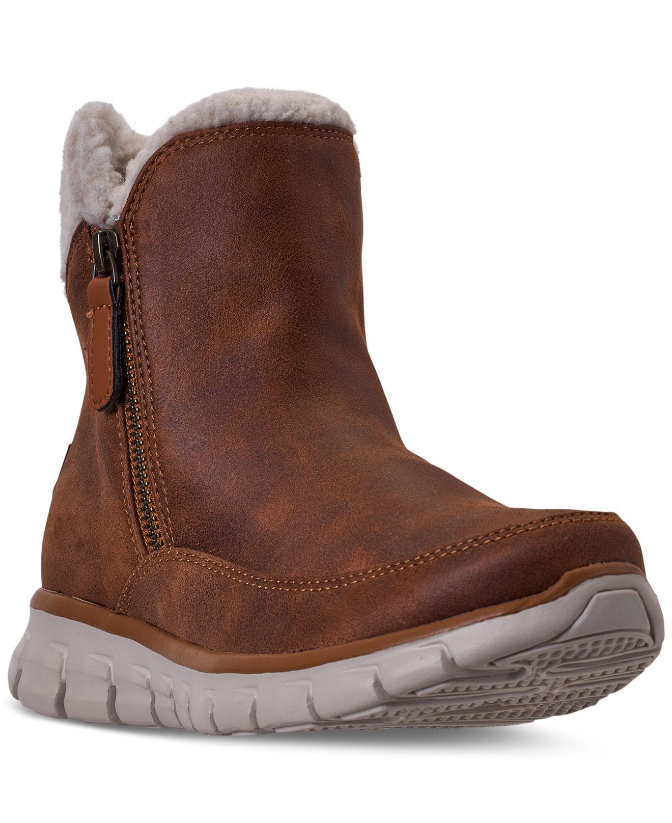 Skechers Leather Synergy Collab Boots From Finish Line in Chestnut (Brown)  - Lyst