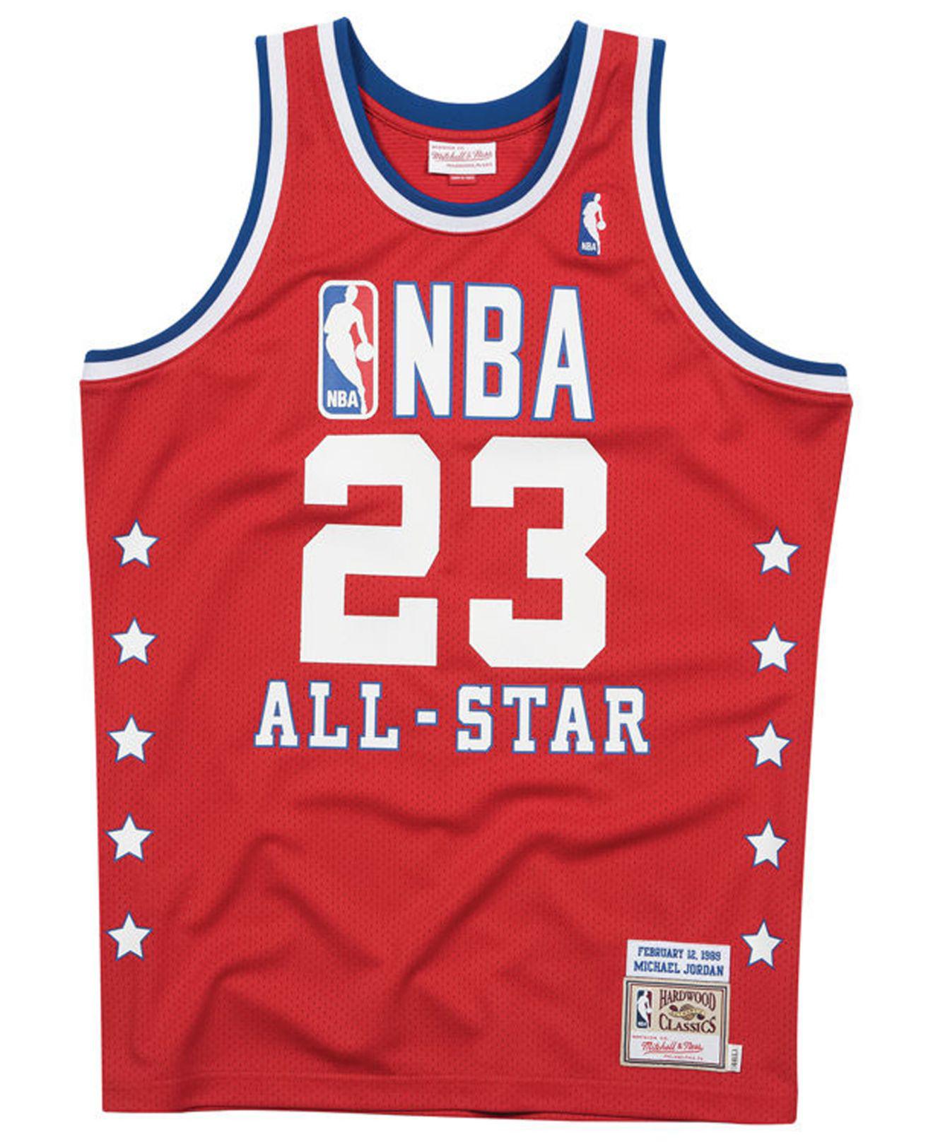 Mitchell & Ness Synthetic Michael Jordan Nba All Star 1989 Authentic