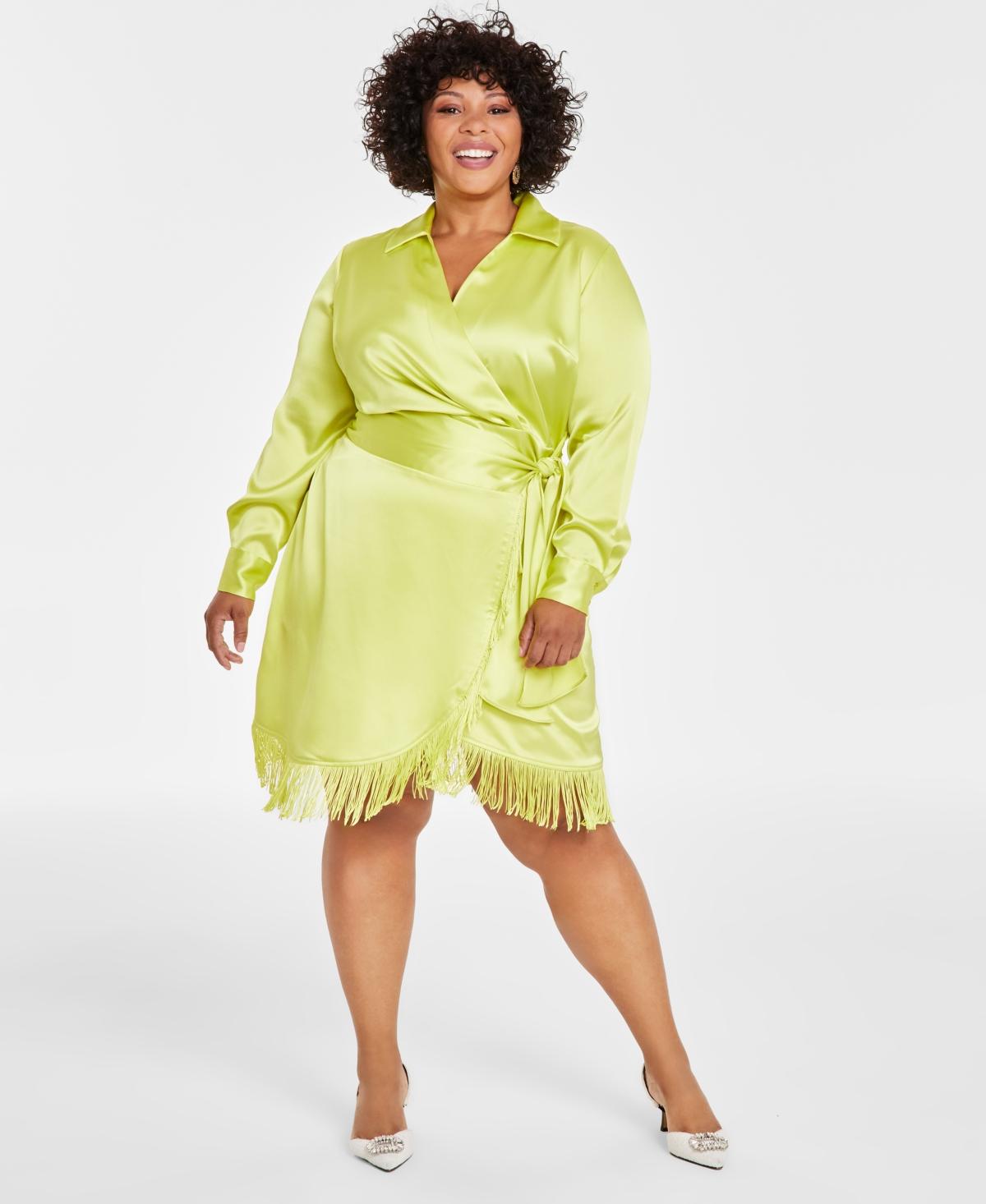 Macys plus size yellow sale dresses