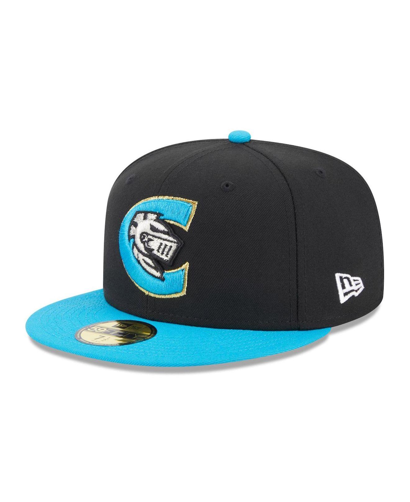 KTZ Black Charlotte Knights Authentic Collection Alternate Logo 59fifty Fitted Hat in Blue for