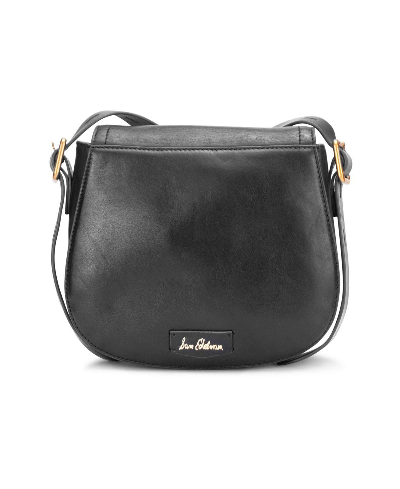 Sam Edelman Leather Eden Saddle Bag in Black - Lyst