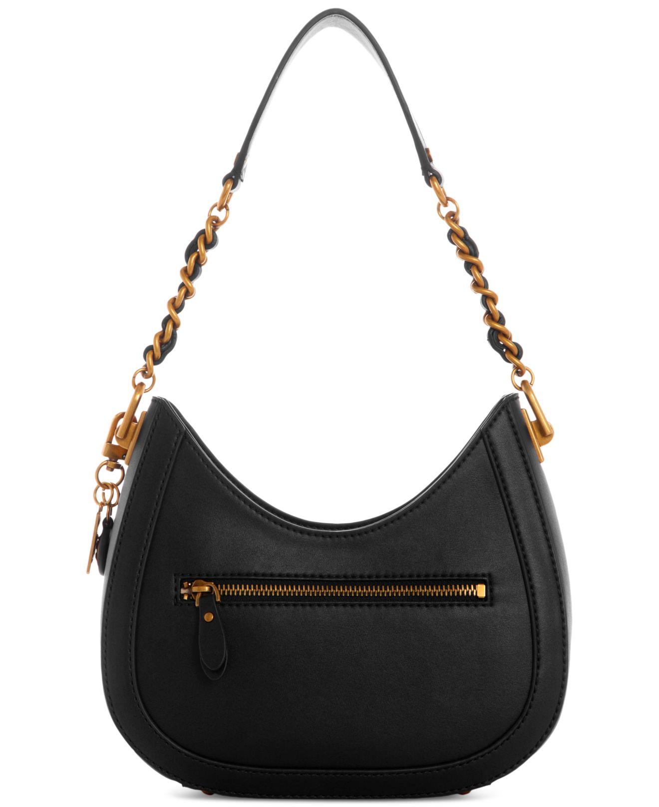Guess Abey Small Hobo Bag in Black