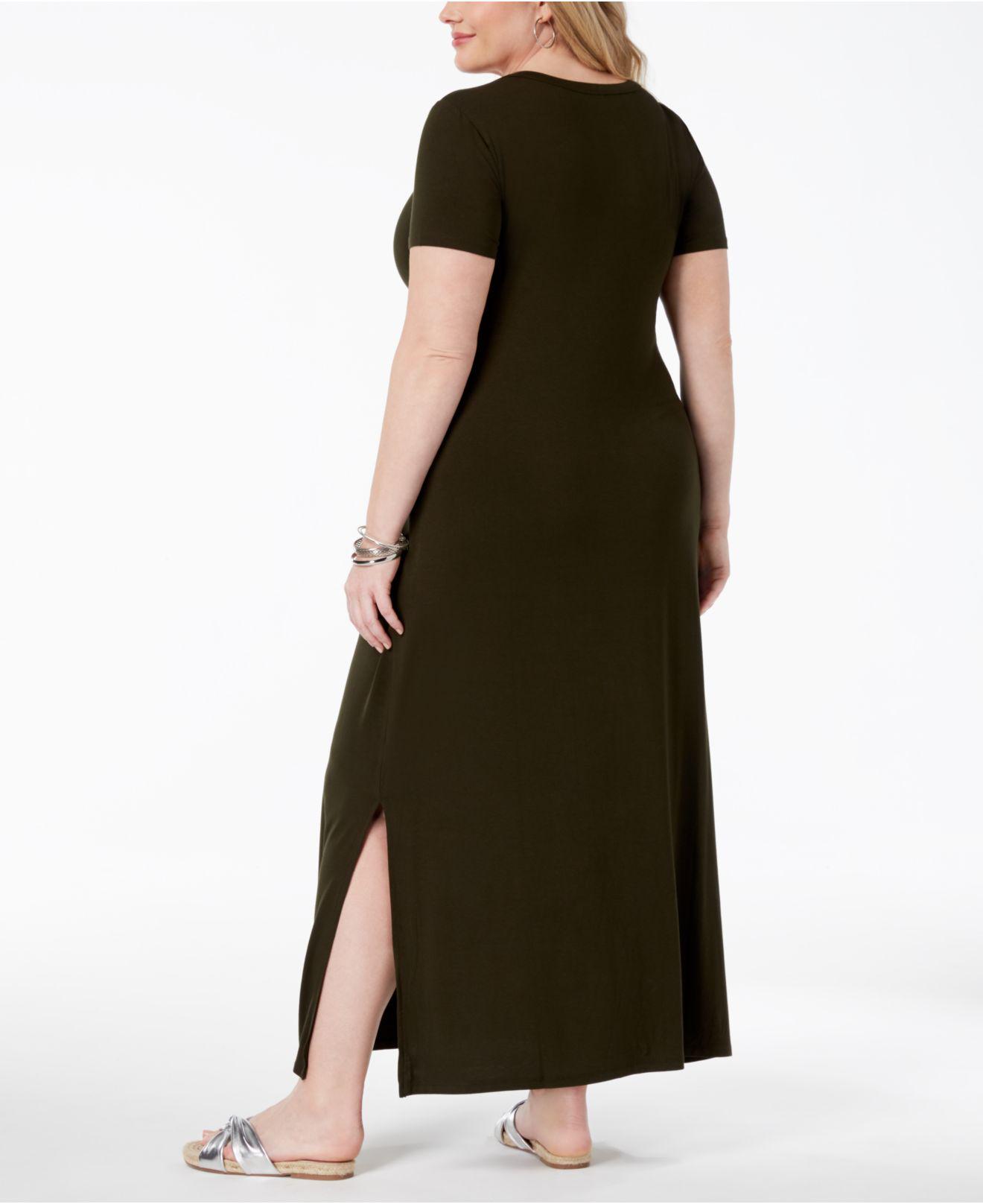 plus size t shirt maxi dress
