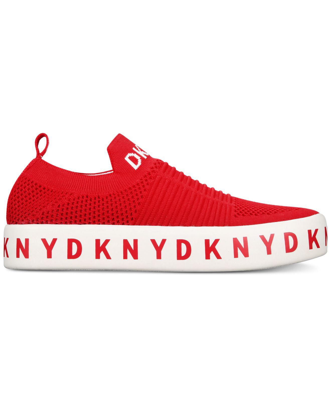 red dkny shoes