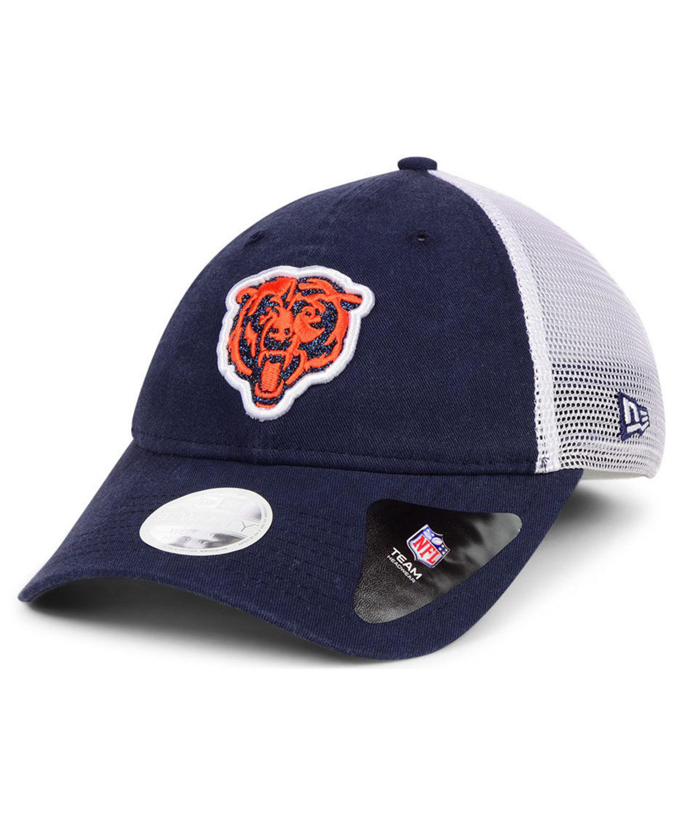Download KTZ Cotton Chicago Bears Trucker Shine 9twenty Cap in Navy ...