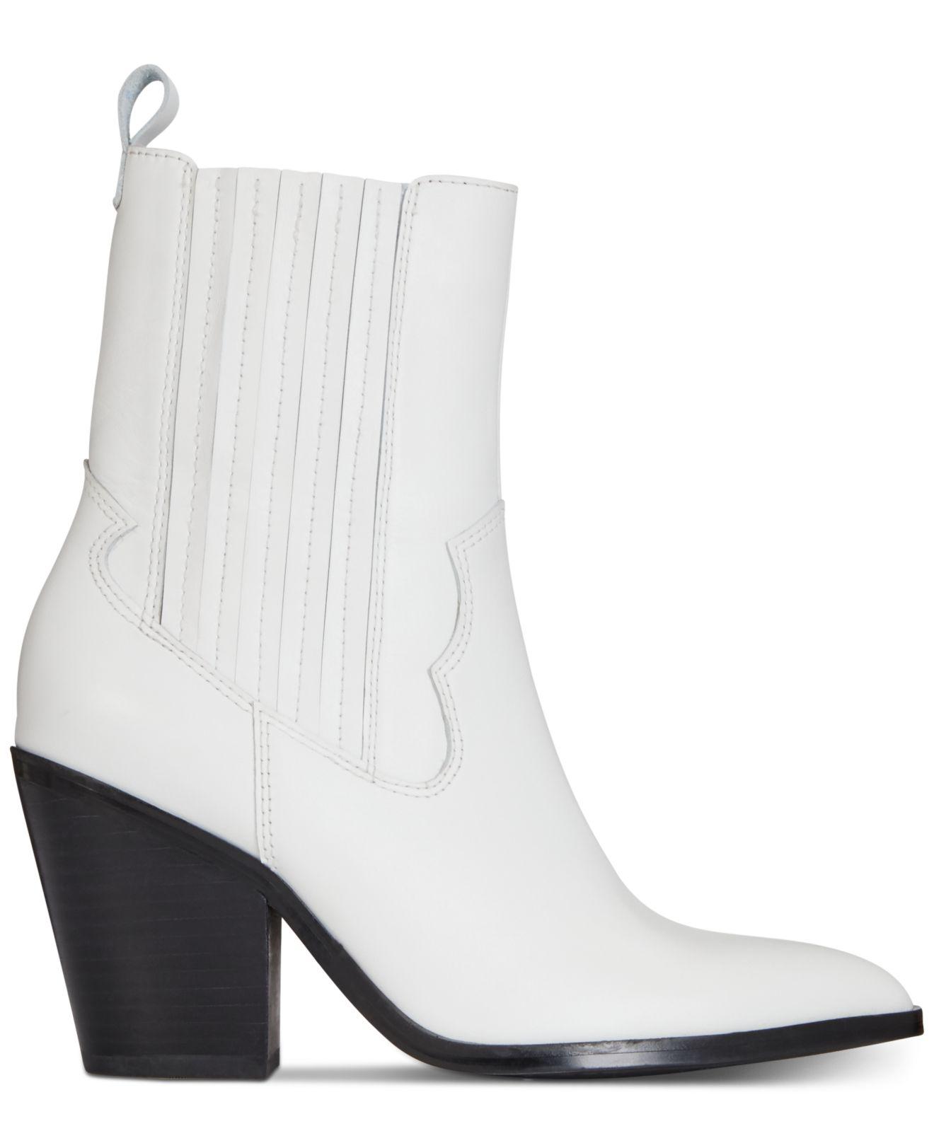 white booties aldo