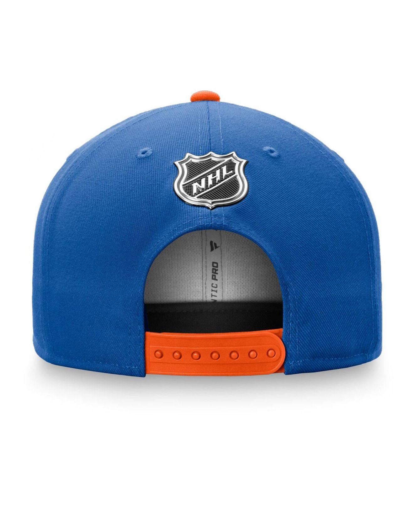 NHL Fanatics Branded Authentic Pro Hockey Fights Cancer Snapback Hat -  White/Purple