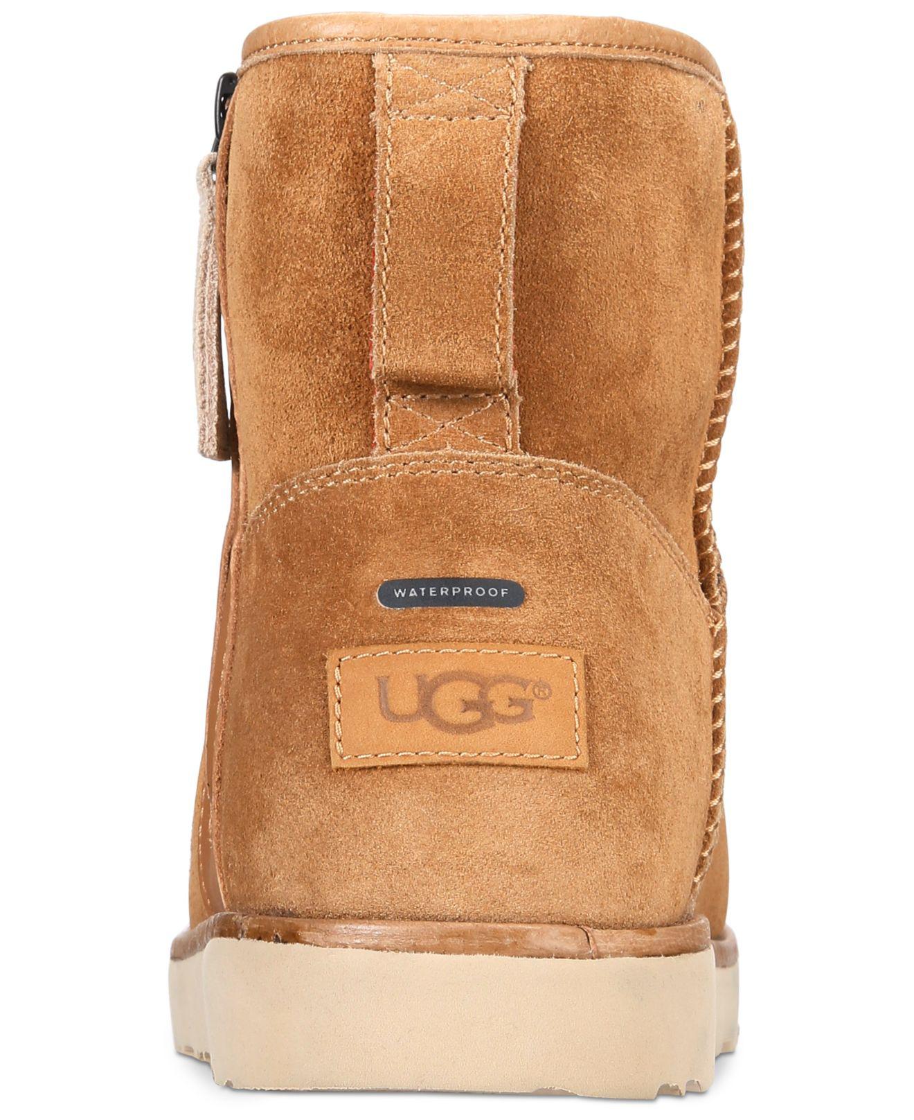 men's classic mini zip waterproof boot