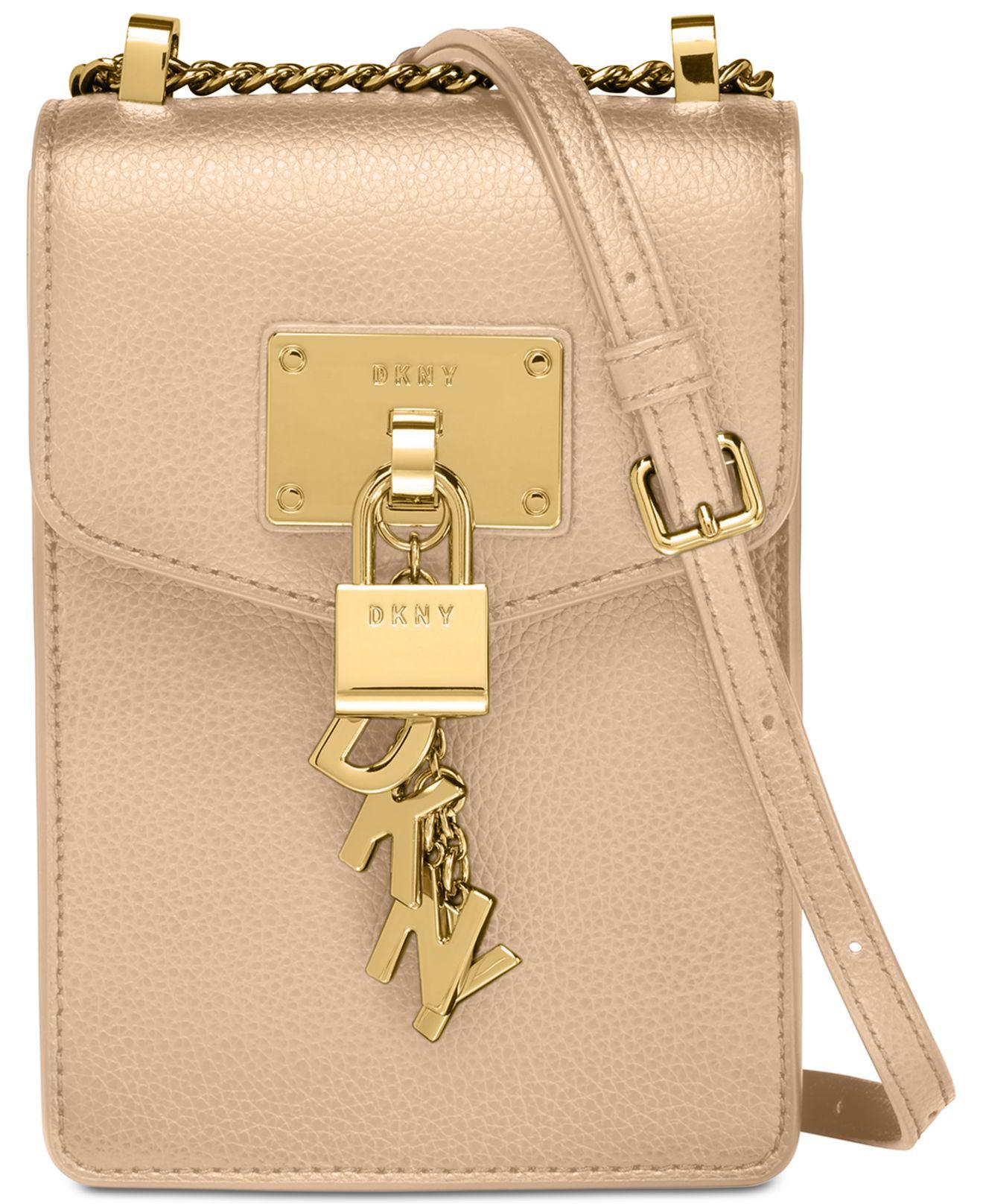 dkny elissa pebble leather crossbody