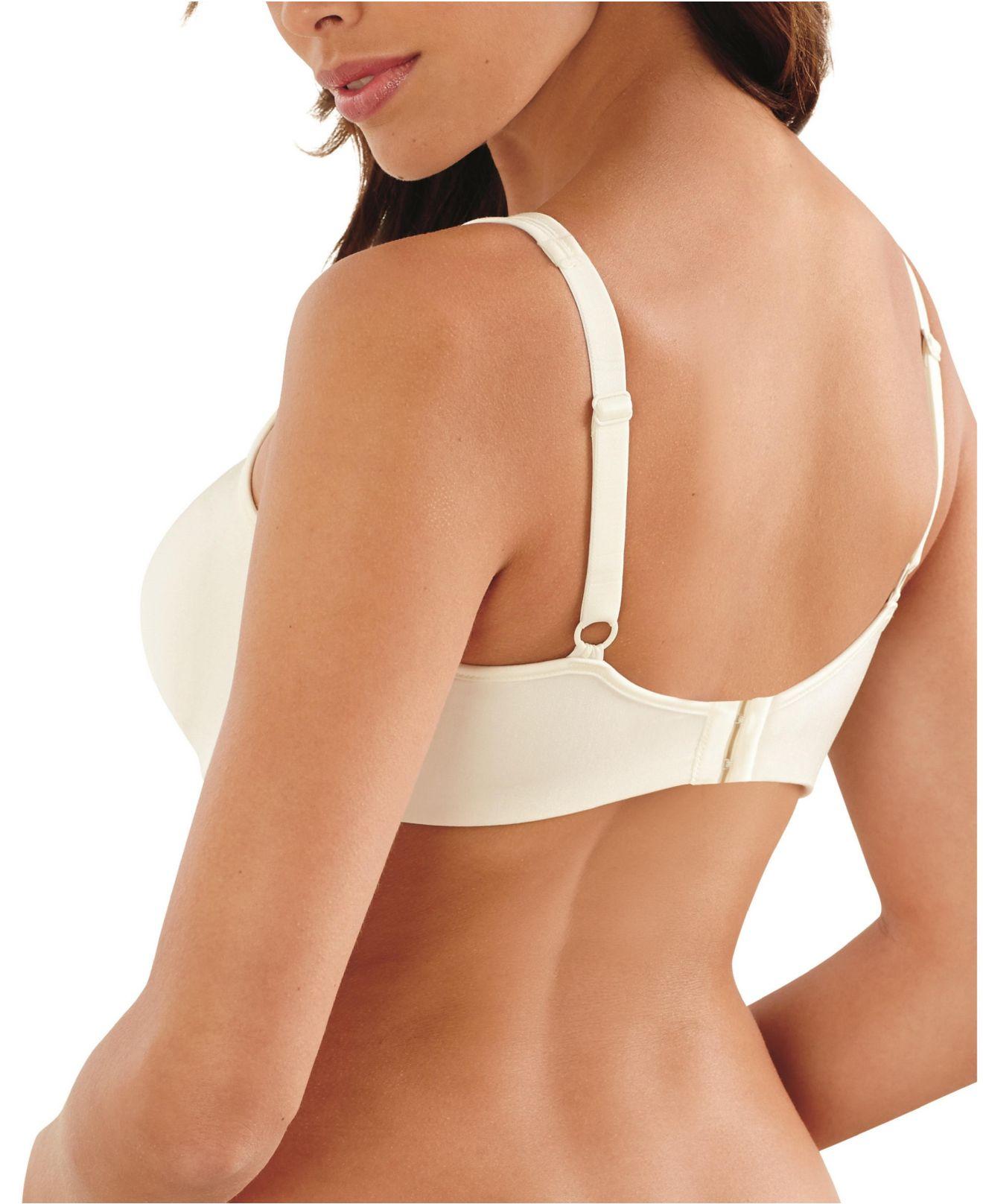 Lilyette Synthetic By Bali Minimizer Plunge Into Comfort Keyhole Underwire  Bra 904 in White | Lyst