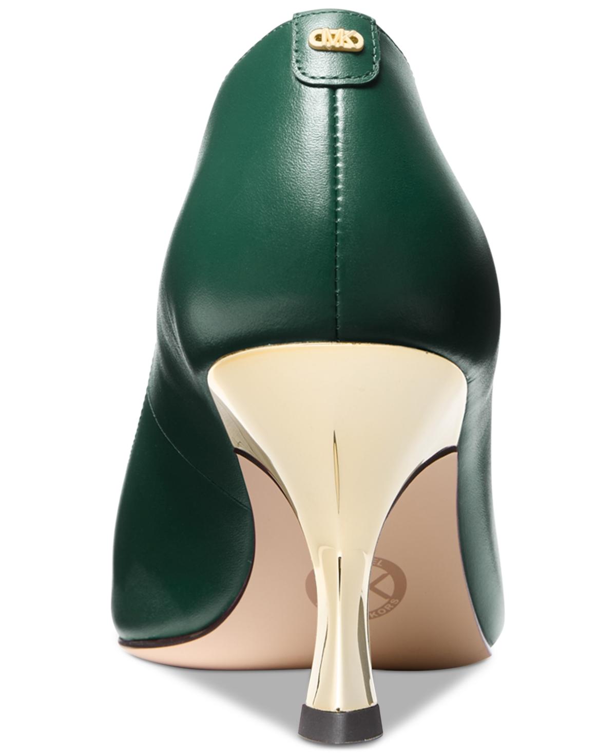 Michael Kors Michael Luna Pointed Toe Pumps in Green | Lyst