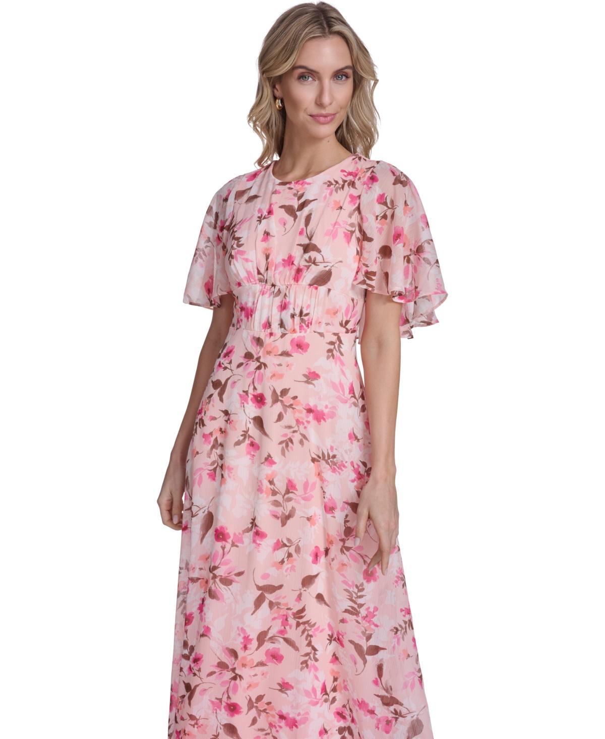 navy blue dress for baby girl Buy Calvin Klein Women's Tulip Sleeve A-line Midi Dress online main image 1