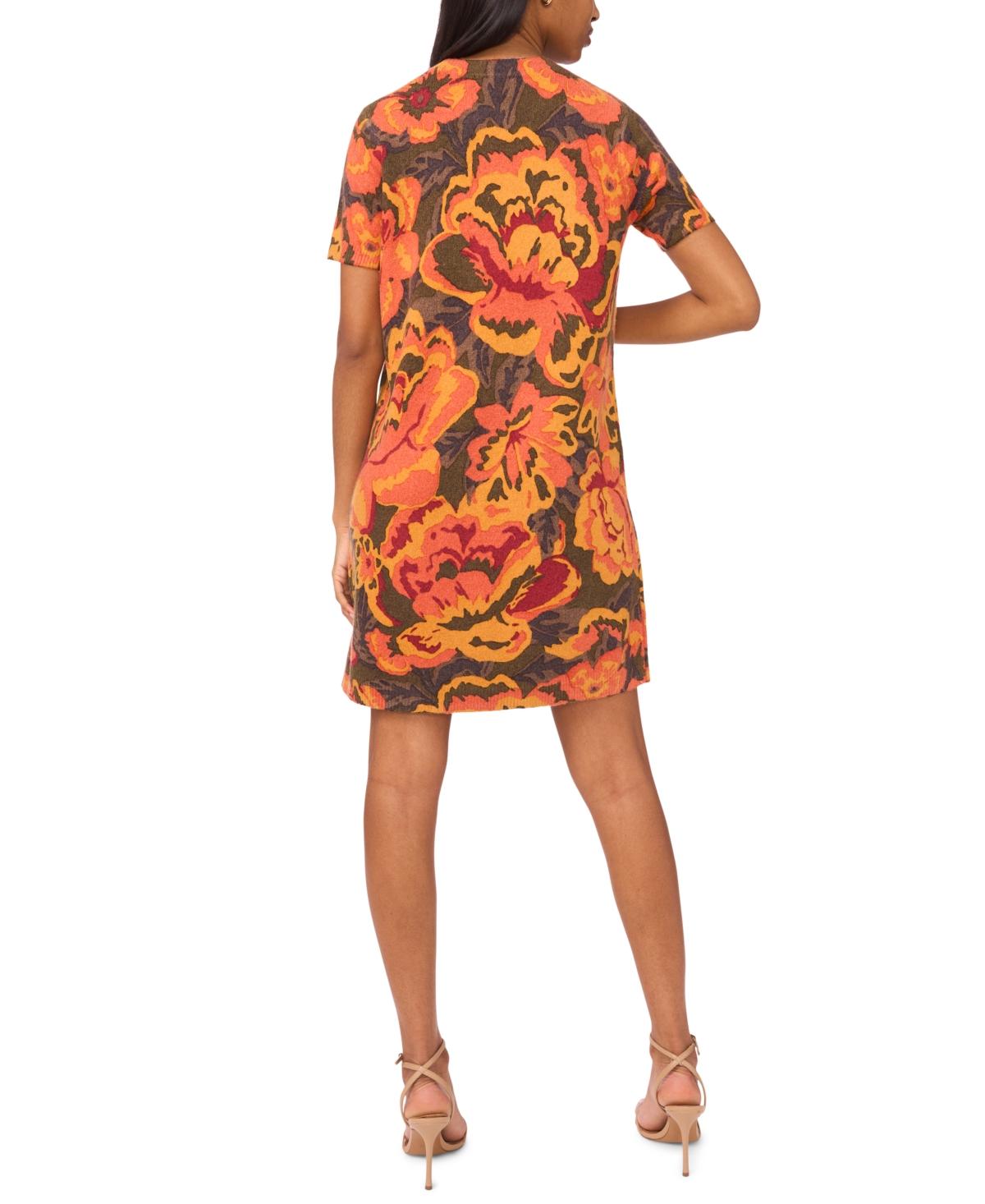 msk short sleeve shift dress Plus Size Msk Short Sleeve Solid Shift Dress 1X Black