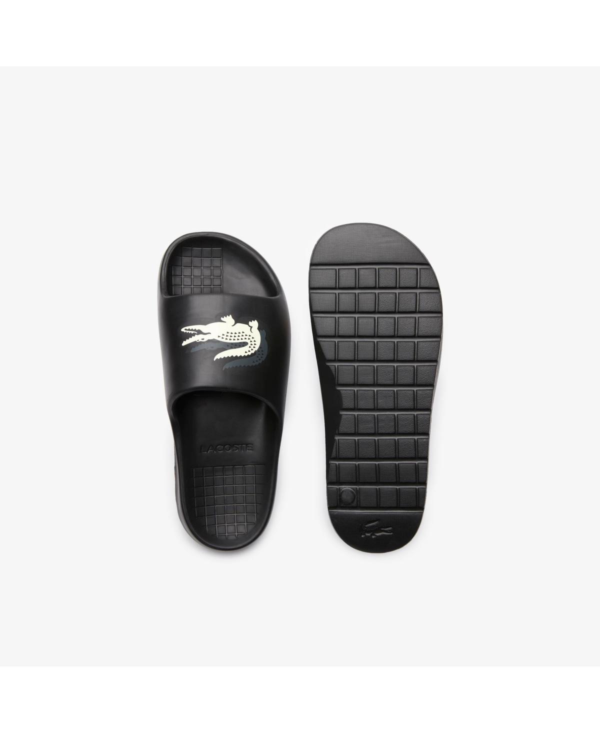 Lacoste Croco 2.0 Evo Slip on Slide Sandals in Black for Men Lyst