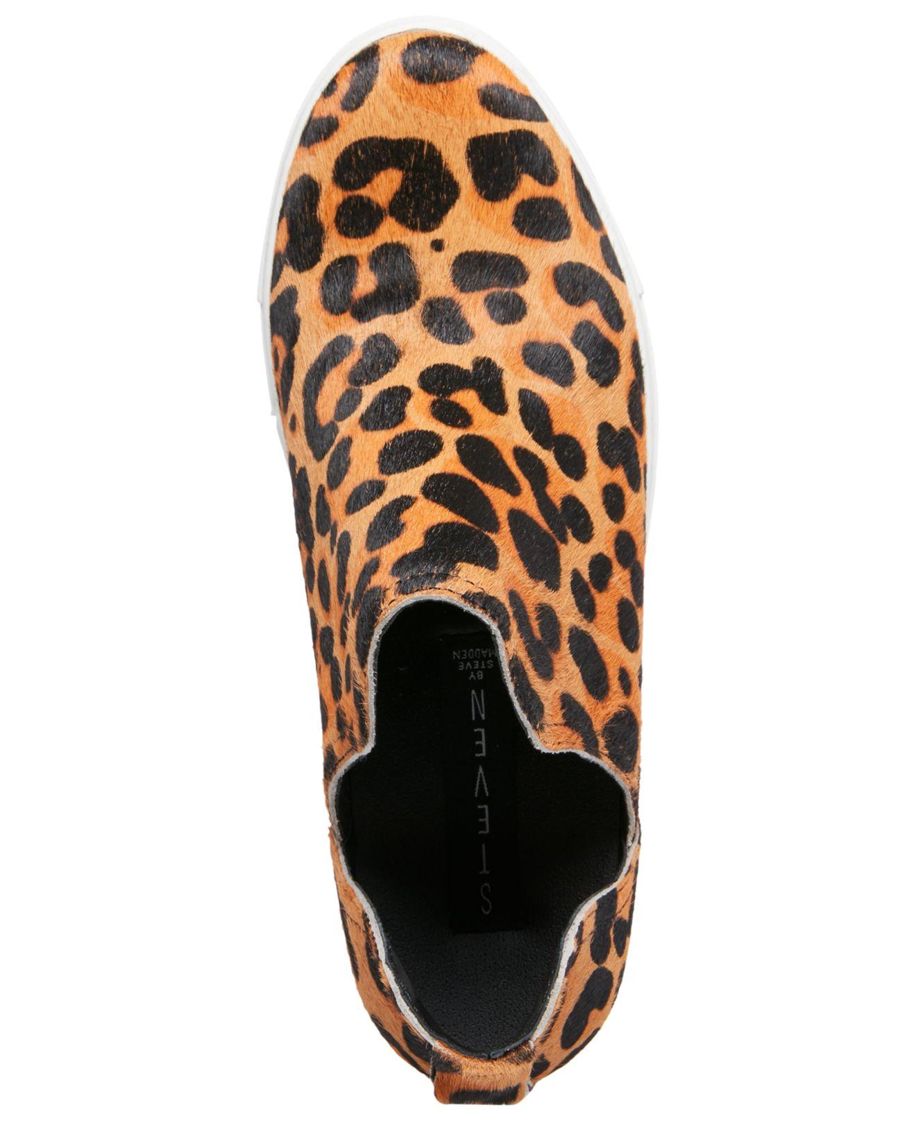 steven by steve madden caprice leopard sneakers