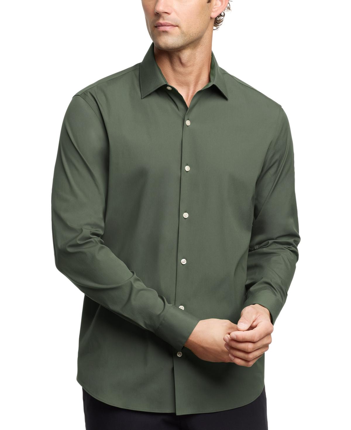 Calvin Klein Ck X Extra slim Stretch Dress Shirt in Green for Men Lyst