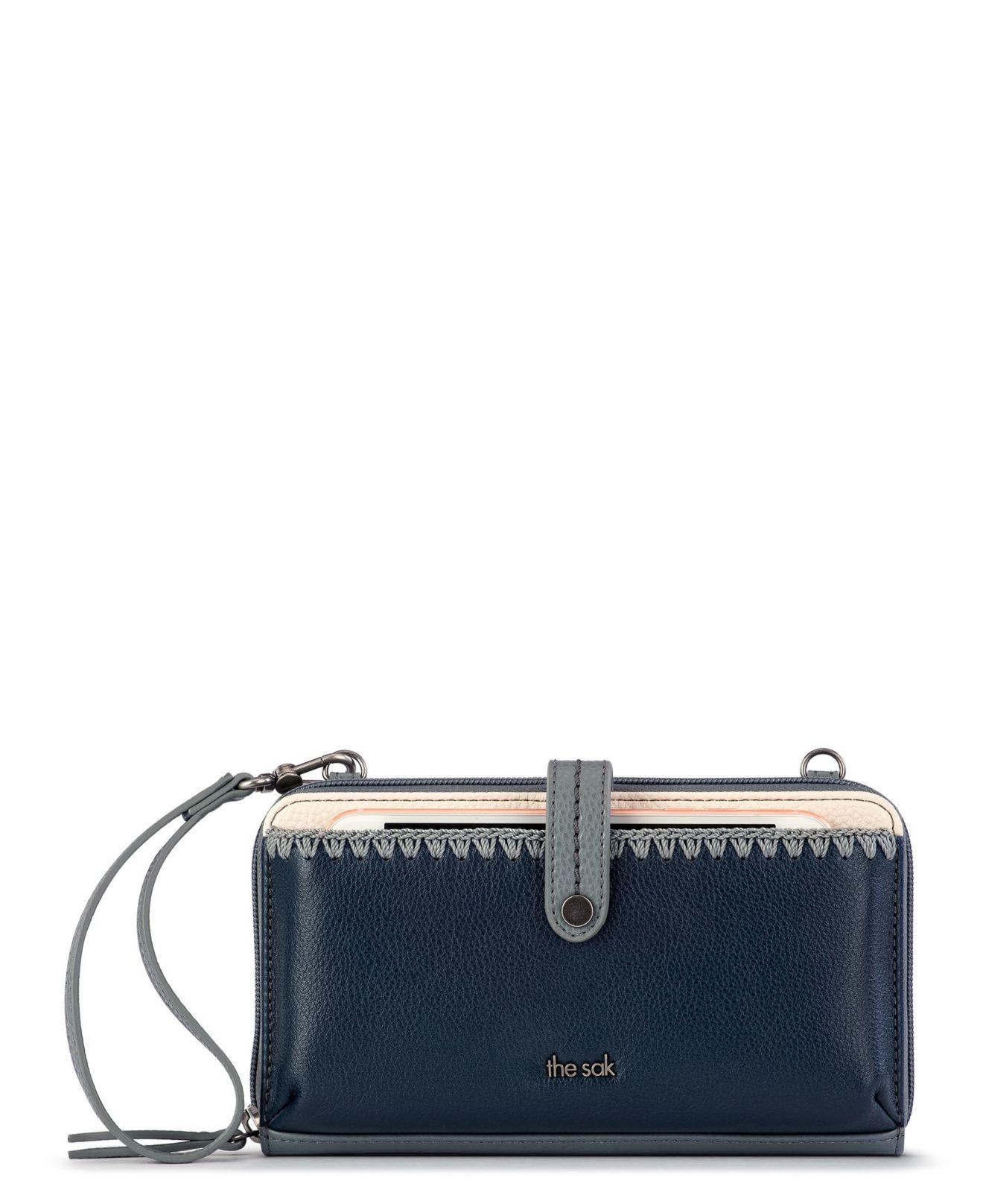 The Sak Iris Leather Smartphone Convertible Crossbody Wallet in Blue Lyst