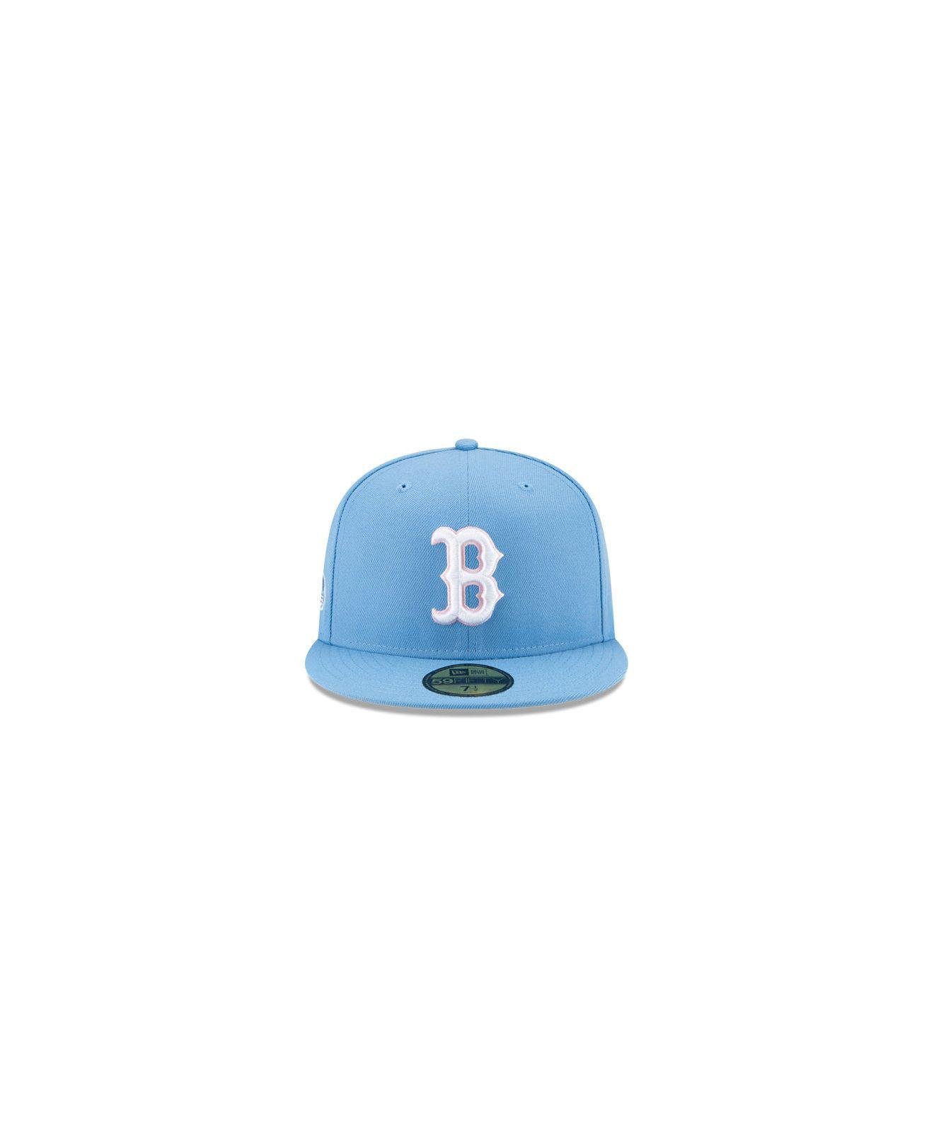 KTZ Boston Red Sox Sky Blue Color Uv 59fifty Cap for Men