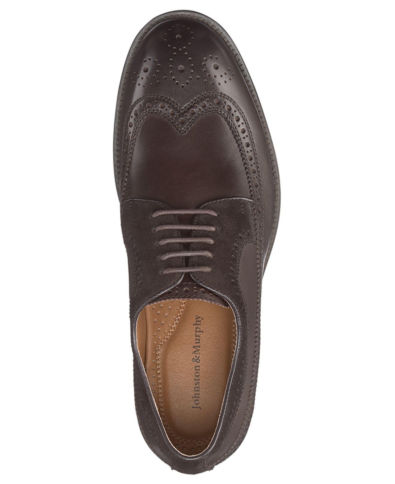 johnston and murphy brown wingtips