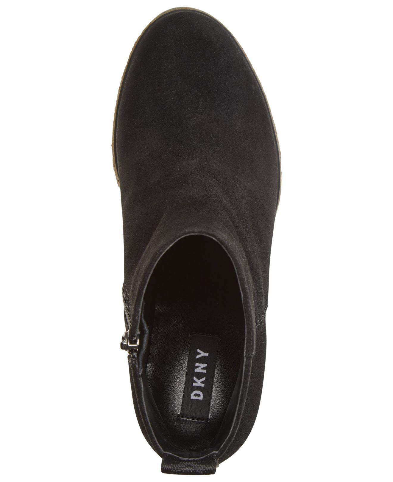dkny daisy wedge booties