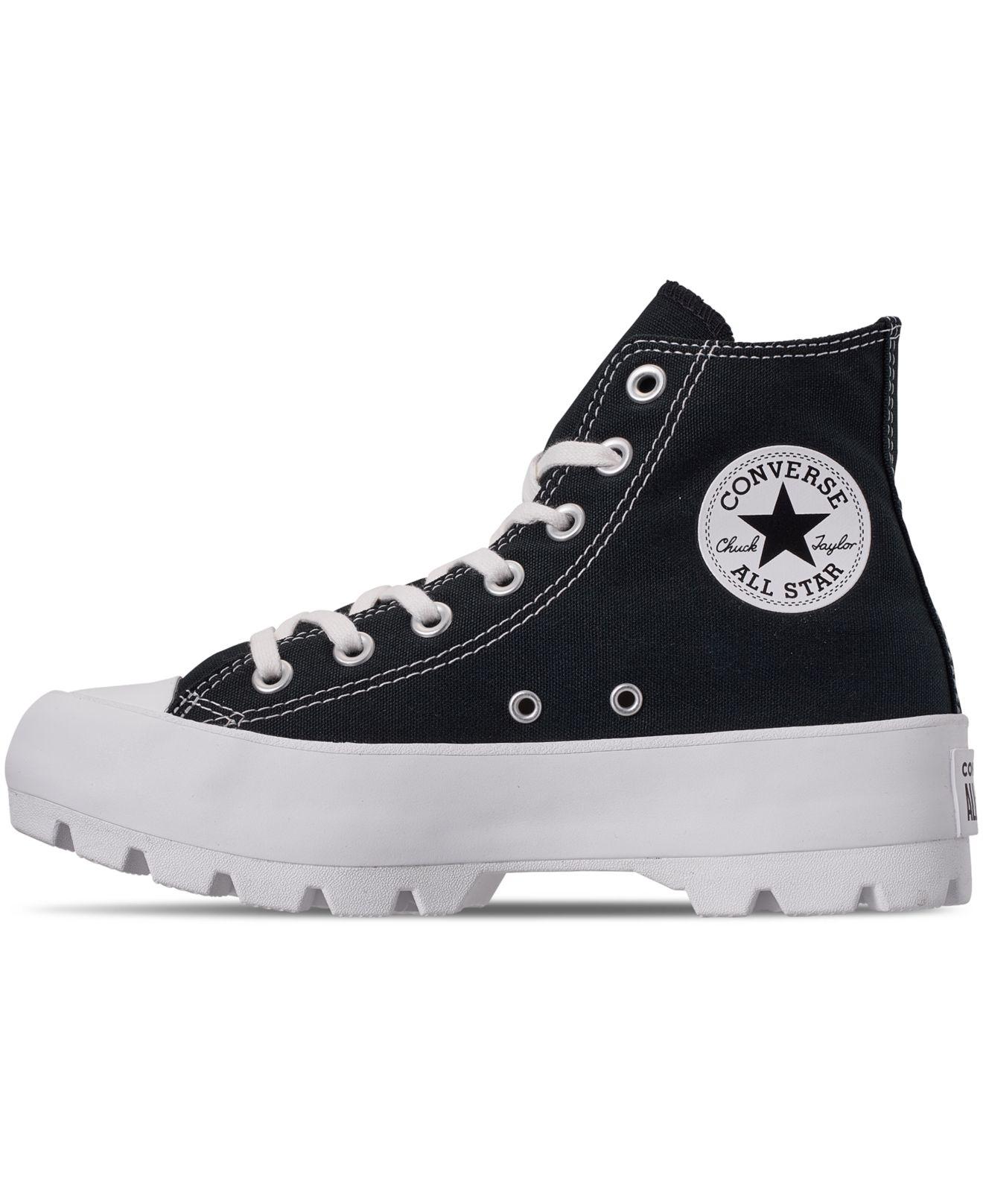 Converse Canvas Chuck Taylor All Star High Top Lugged Casual Sneakers ...