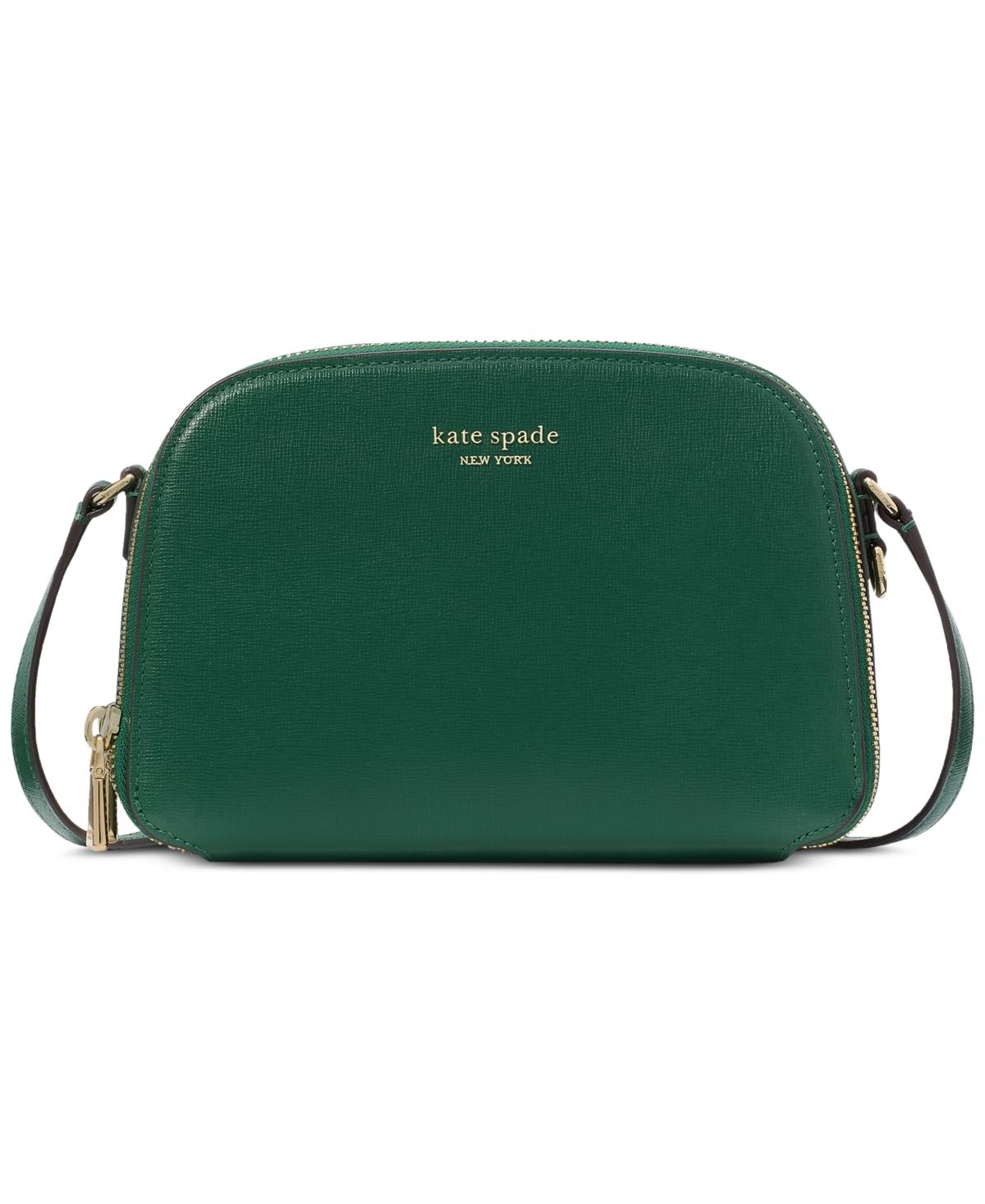 デドダム　② Kate Spade Devin Saffiano Leather Double Zip Dome Crossbody