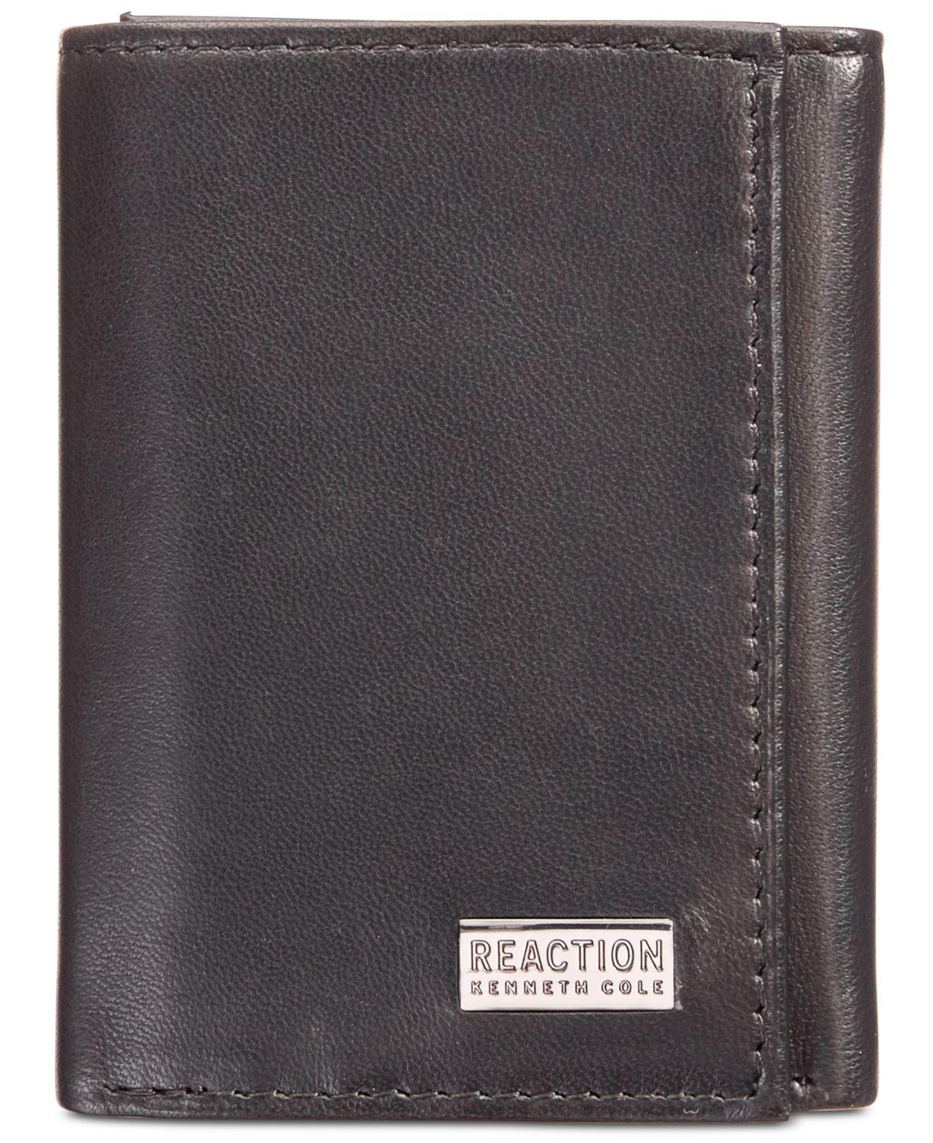 Cole Reaction Nappa Leather Extracapacity Trifold Wallet in