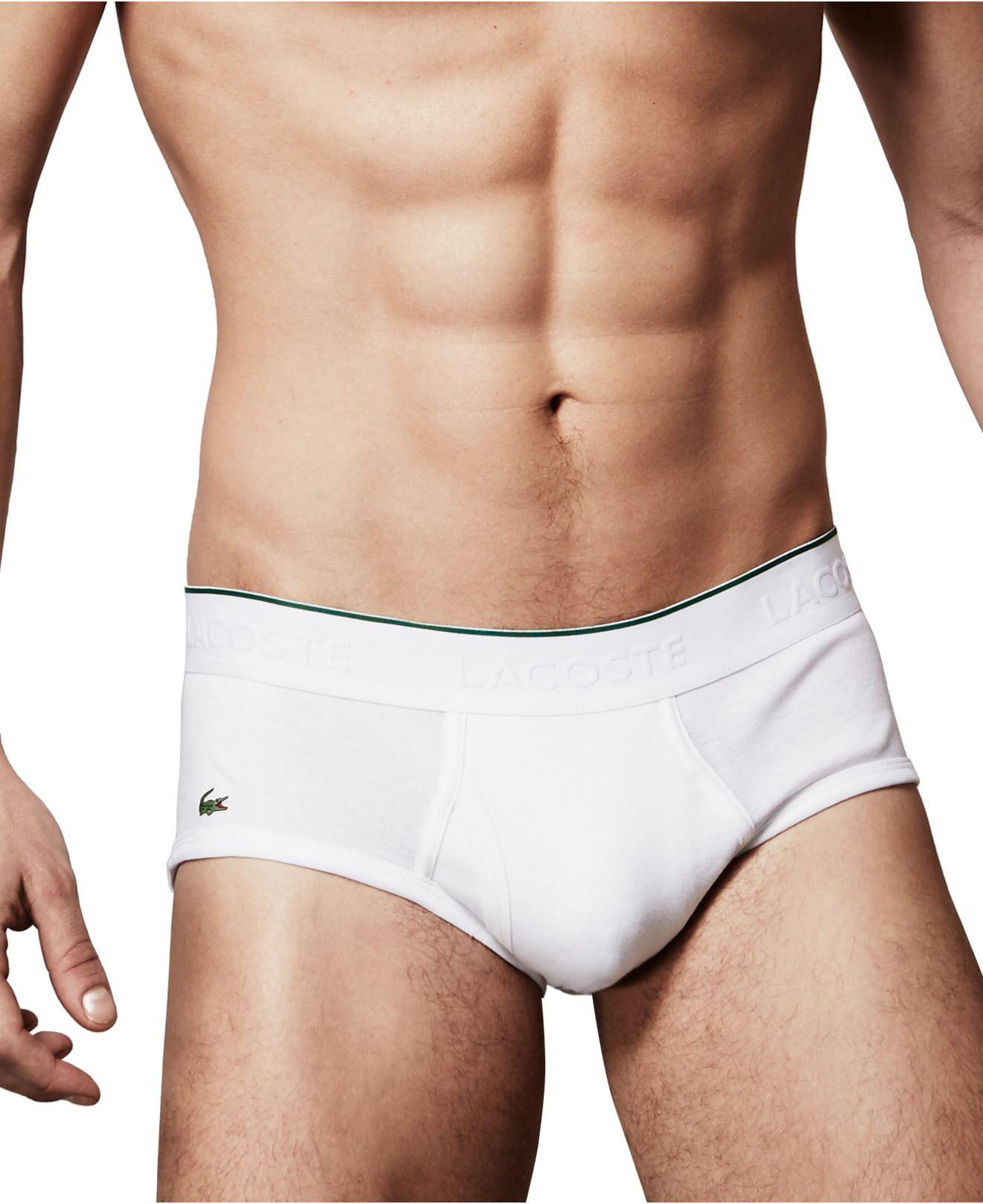 Lacoste 4-pack Brief Suprima Cotton Underwear in Gray for Men | Lyst
