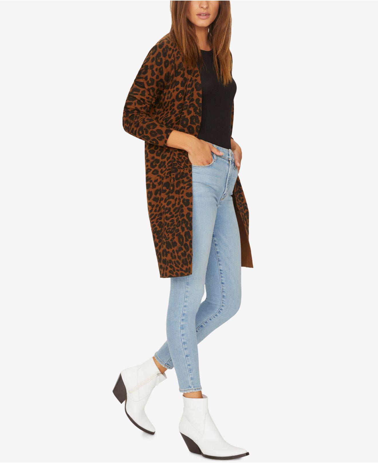 sanctuary brycee leopard print cardigan
