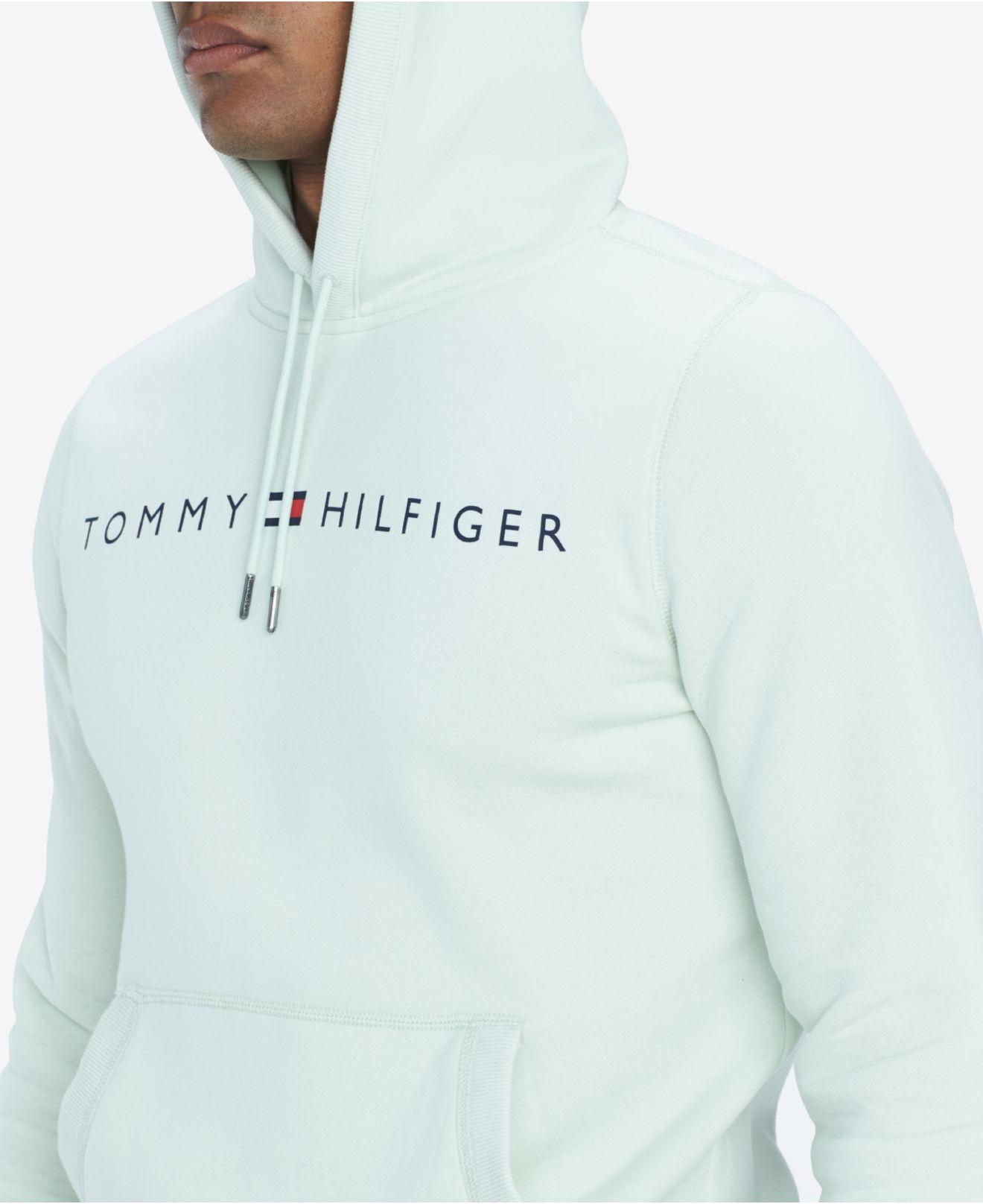tommy hilfiger men's lock up logo hoodie
