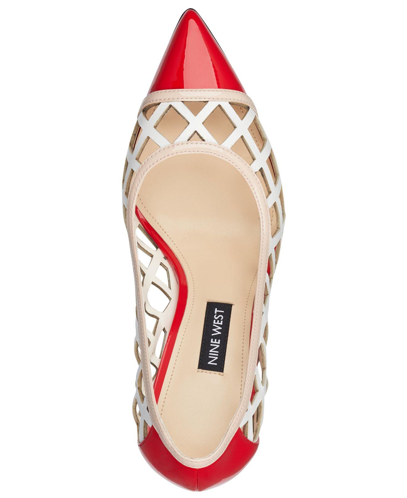 nine west tatum lattice pumps