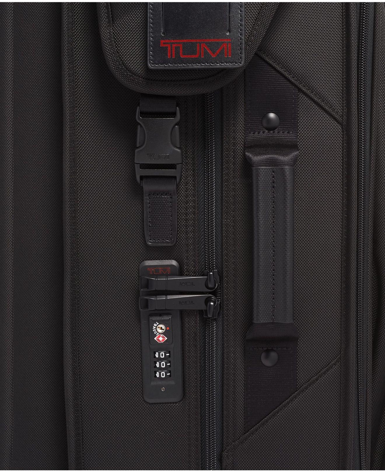 Tumi Synthetic Alpha 3 Extended Trip 4 Wheeled Garment Bag in Black for