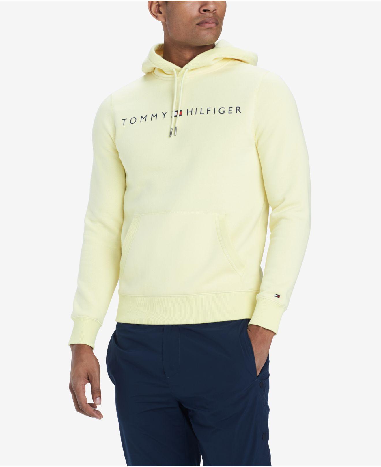 tommy hilfiger men's lock up logo hoodie