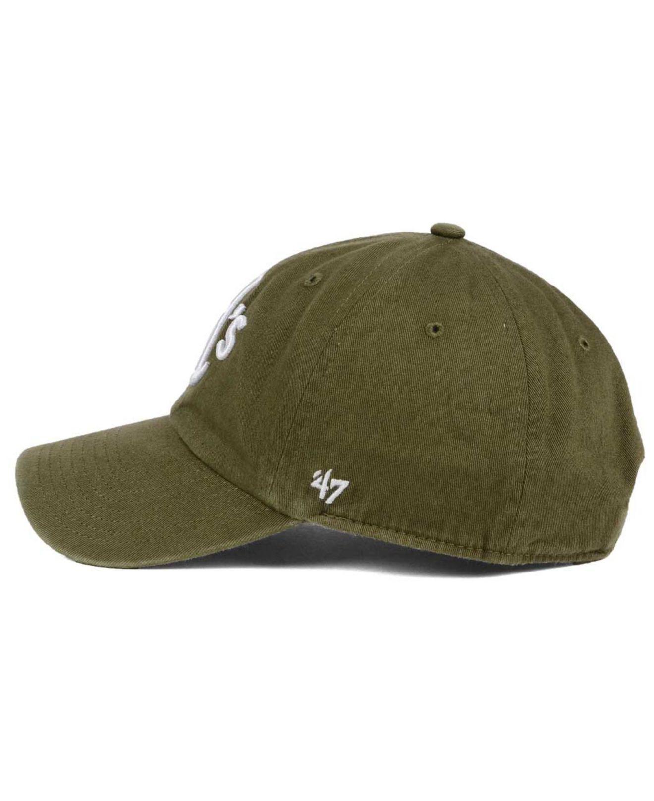 47 Brand Olive White '47 Clean Up Cap in Green for Men
