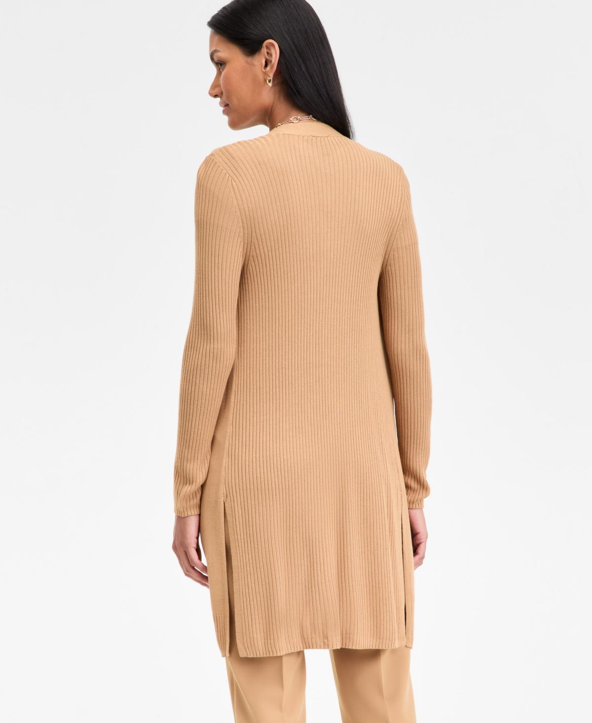 INC International Concepts Open-front Duster in Natural Lyst