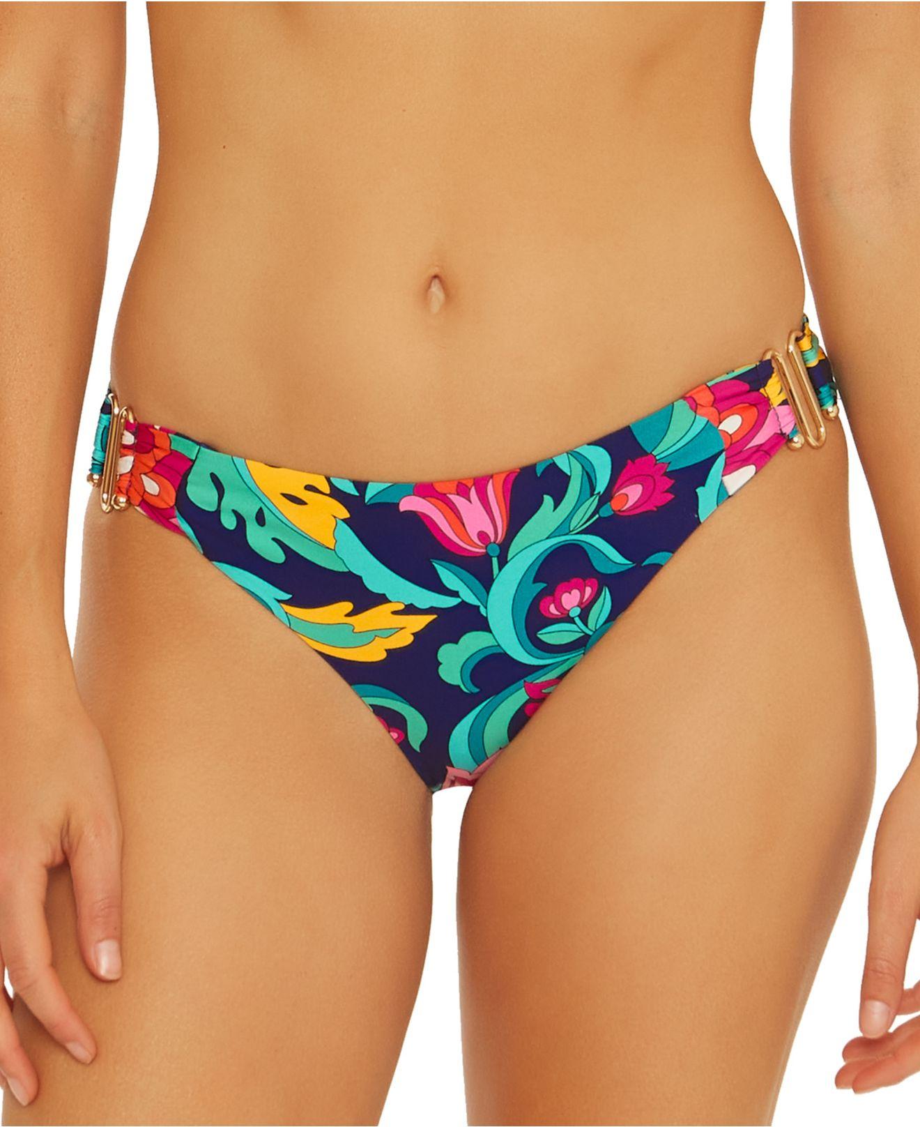 Trina Turk India Garden Hardware Hipster Bikini Bottoms, Created For